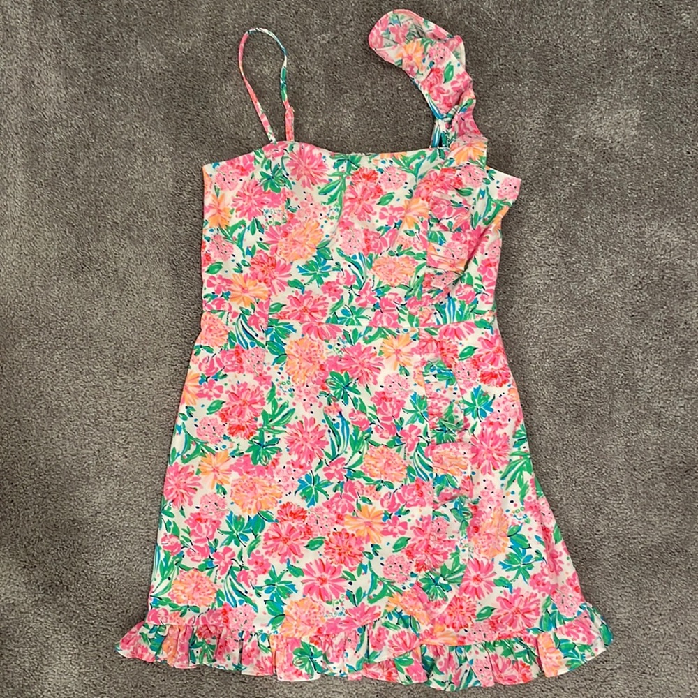 NWT Lilly Pulitzer Maetha Romper - Resort White - That’s What I Herd - Size 4